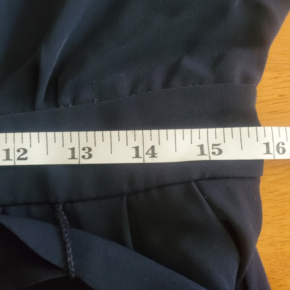 Eliza J Navy Wideleg Belted Jumpsuit Event Wedding Party Flowy W31.5" - Picture 13 of 13